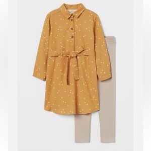 H&M 2 piece cotton set Size 6-7